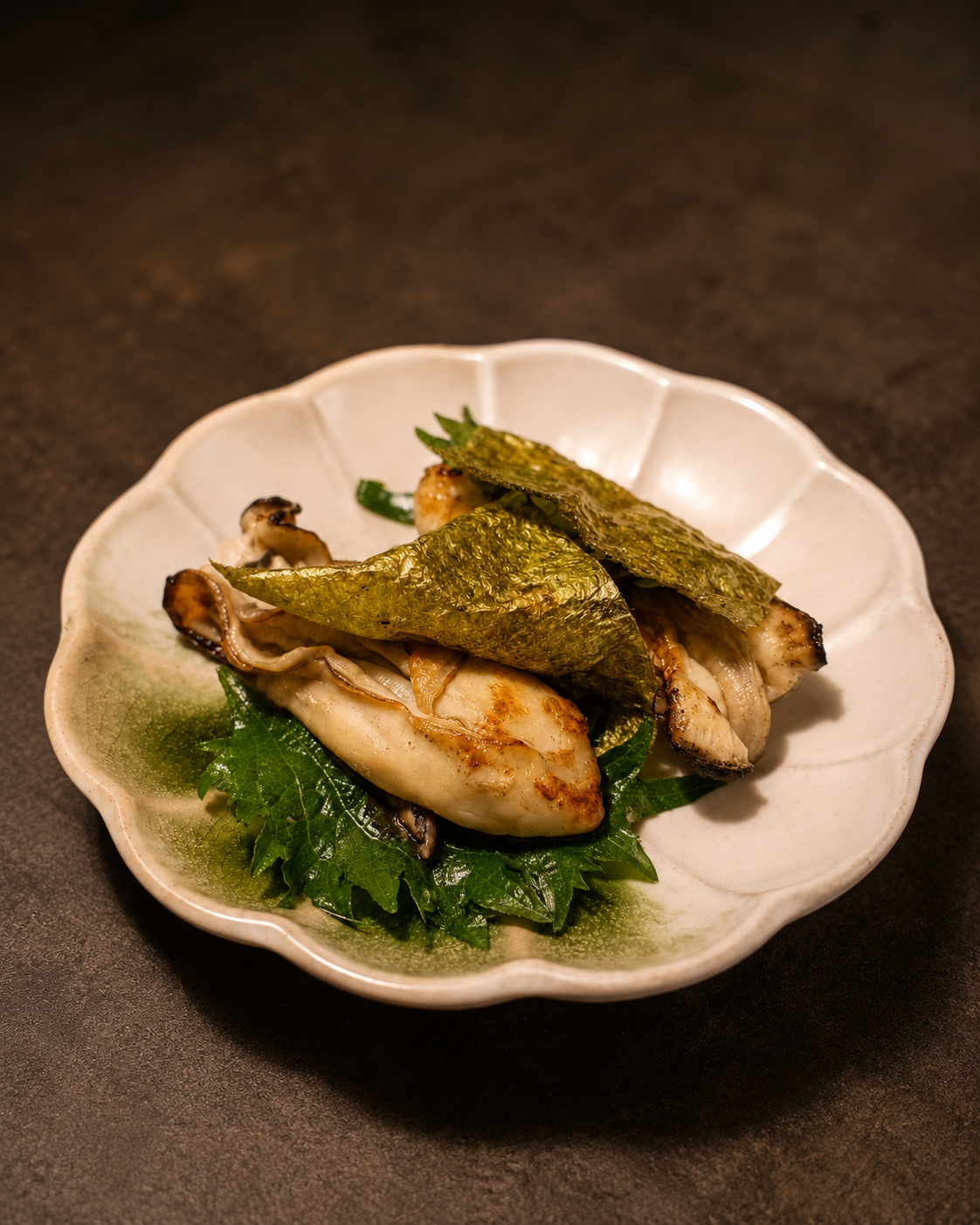 牡蠣の磯辺焼き
